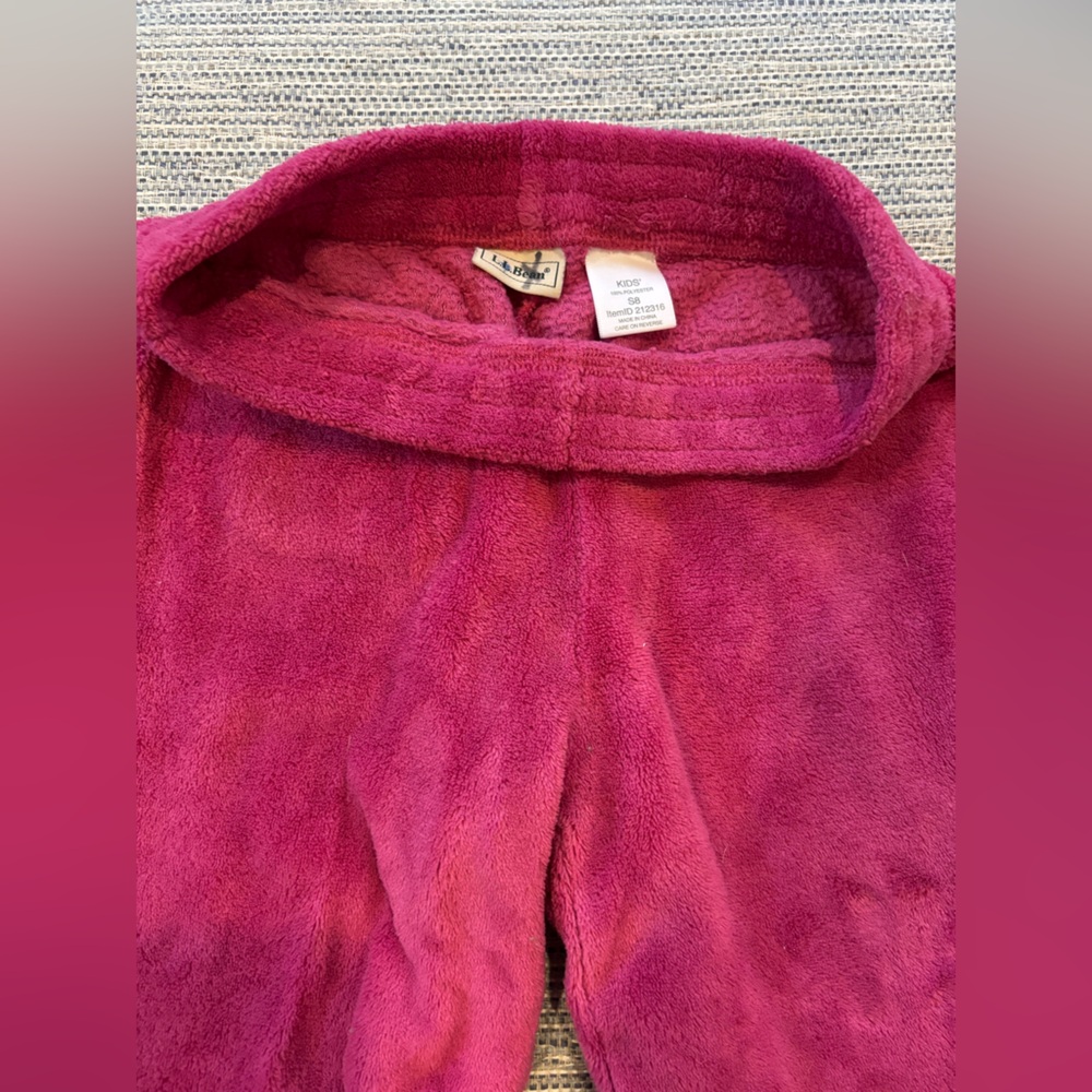 Lands' End Raspberry Fleece Pants
